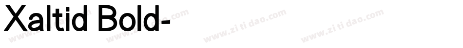 Xaltid Bold字体转换